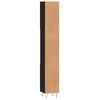 vidaXL Bathroom Cabinet Black 30x30x190 cm Engineered Wood