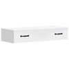vidaXL Wall-Mounted Side Table Wall-mounted White 87.5 x 34.5 x 17 cm
