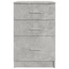 vidaXL Bed Cabinet Concrete Grey 40x40x63 cm Engineered Wood