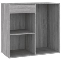 vidaXL Cosmetic Cabinet Grey Sonoma 80x40x75 cm Engineered Wood