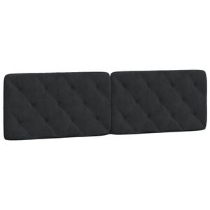 vidaXL Headboard Cushion Black 180 cm Velvet