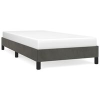 vidaXL Bed Frame Dark Grey 107x203 cm King Single Size Velvet