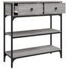vidaXL Console Table Grey Sonoma 72.5x25x75 cm Engineered Wood
