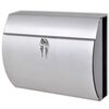 vidaXL Stainless Steel Mailbox