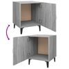 vidaXL Bedside Cabinets 2 pcs Grey Sonoma Engineered Wood