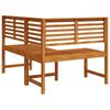 vidaXL Garden Corner Bench 140 cm Solid Acacia Wood