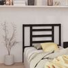 vidaXL Bed Headboard Black 96x4x100 cm Solid Wood Pine