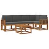 vidaXL Outdoor Sofa Set 6 pcs Natural and Anthracite