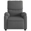vidaXL Massage Recliner Chair Dark Grey Fabric