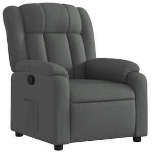 vidaXL Recliner Chair Dark Grey Fabric