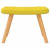 vidaXL Rocking Chair with a Stool Mustard Yellow Fabric