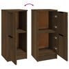 vidaXL Sideboards 2 pcs Brown Oak 30x30x70 cm Engineered Wood