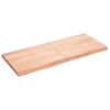 vidaXL Table Top Light Brown 120x50x(2-4) cm Treated Solid Wood Oak
