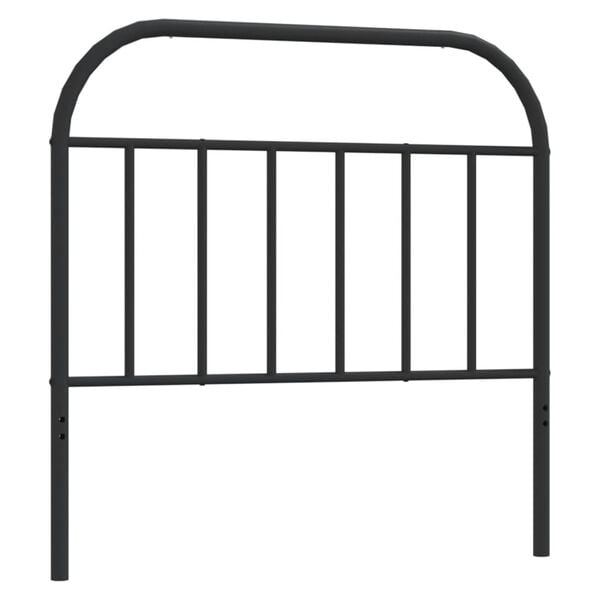 vidaXL Metal Replace Headboard Black 107 cm