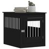 vidaXL Dog Crate Furniture Black 64.5x80x71 cm Engineered Wood