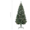 vidaXL Artificial Christmas Tree with Pine Cones and White Glitter 180 cm