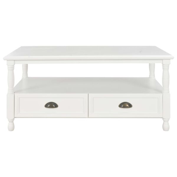 vidaXL Coffee Table White 100x55x45 cm Wood