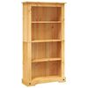 vidaXL 4-Tier Bookcase Mexican Pine Corona Range 80x29x150 cm