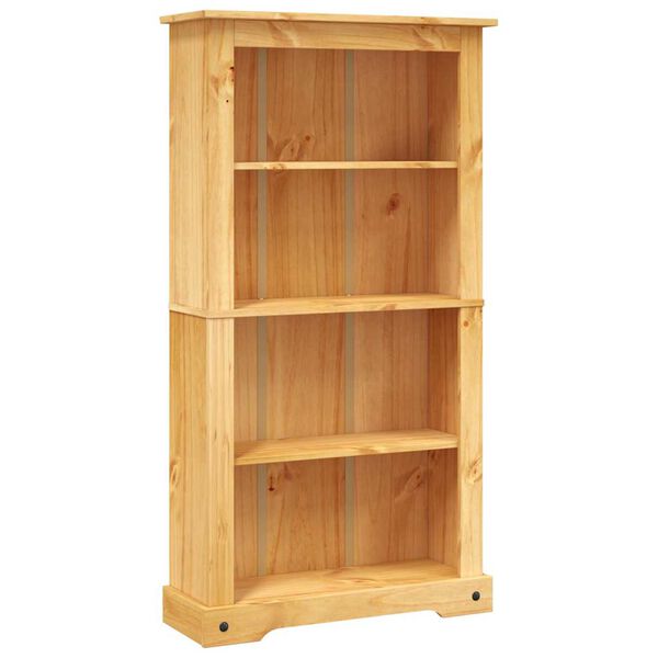 vidaXL 4-Tier Bookcase Mexican Pine Corona Range 80x29x150 cm