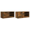 vidaXL TV Cabinets 2 pcs Smoked Oak 80x35x36.5 cm Engineered Wood