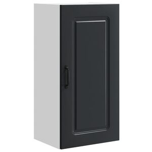 vidaXL Dishwasher Panel Kalmar Black 40 x 31 x 80 cm Engineered Wood