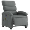vidaXL Electric Massage Recliner Chair Dark Grey Fabric