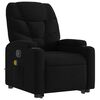 vidaXL Stand up Massage Recliner Chair Black Fabric