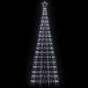 vidaXL LED Christmas Tree with Spikes 570 LEDs Cold White 300 cm