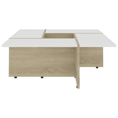 vidaXL Coffee Table Grey 79.5x79.5x30 cm Engineered Wood