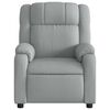 vidaXL Electric Massage Recliner Chair Light Grey Fabric