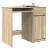 vidaXL Desk Sonoma Oak 86x49x76 cm Engineered Wood