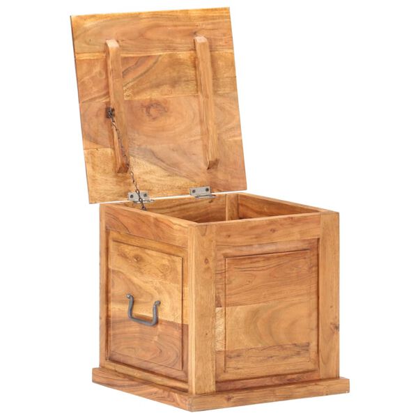vidaXL Chest 40x40x40 cm Solid Acacia Wood