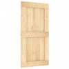 vidaXL Sliding Door with Hardware Set 100x210 cm Solid Wood Pine