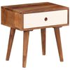 vidaXL Bedside Table Solid Acacia Wood 45x30x45 cm