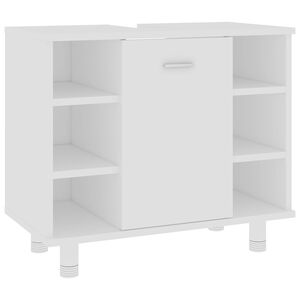 vidaXL Bathroom Cabinet | White | Engineered wood | 60 x 32 x 53.5 cm