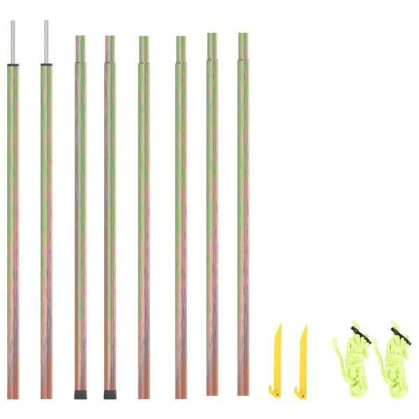 vidaXL Sunshade Sail Poles 2 pcs 200 cm Galvanised Steel