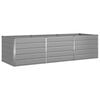vidaXL Planter Light Grey 290 x 100 x 75 cm Galvanised Steel