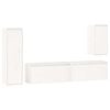 vidaXL TV Cabinets 4 pcs White Solid Wood Pine