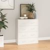vidaXL Sideboard with 4 Drawers 60x30.5x71 cm High Gloss White