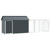 vidaXL Bird Cage Anthracite 416.5 x 103 x 142 cm Galvanised Steel
