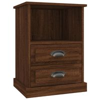 vidaXL Bedside Cabinet Brown Oak 43x36x60 cm