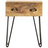 vidaXL Bedside Cabinet 40x30x50 cm Solid Mango Wood