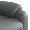 vidaXL Massage Recliner Chair Grey Faux Leather