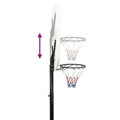 vidaXL Basketball Stand White 258-363 cm Polyethene