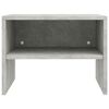 vidaXL Bedside Cabinet Concrete Grey 40x30x30 cm Engineered Wood