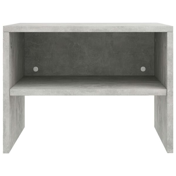 vidaXL Bedside Cabinet Concrete Grey 40x30x30 cm Engineered Wood