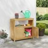 vidaXL Garden Console Table 80x35x75 cm Solid Wood Acacia