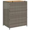 vidaXL Cabinet Grey 70 x 50 x 87 cm Polyester and Roly Ratten