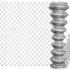 vidaXL Chain Link Fence Galvanised Steel 15x1.5 m Silver