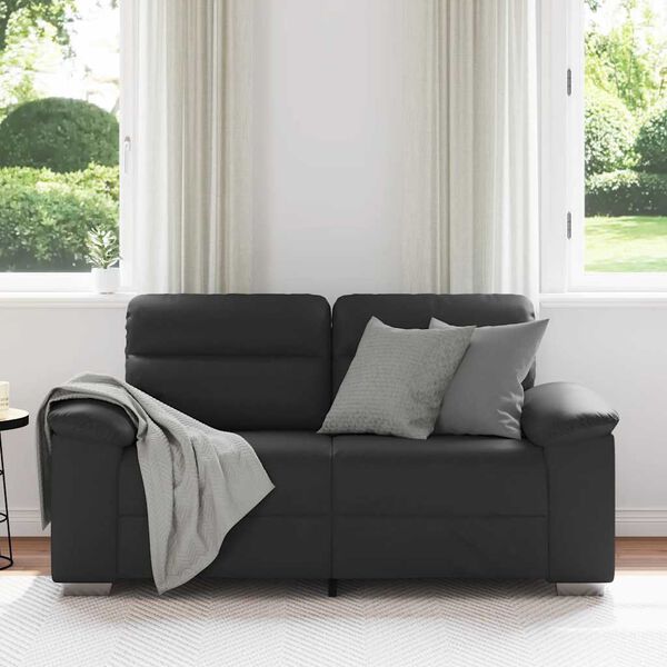 vidaXL 2-Seater Sofa&nbsp;Black 160x81x84 cm Faux Leather